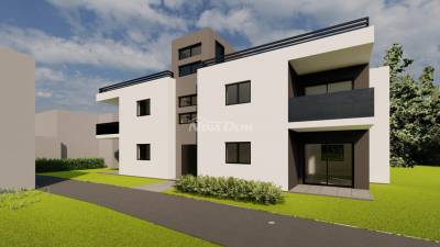 Novogradnja, apartman na prvom katu s krovnom terasom, centar Vira