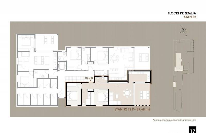 Ground floor apartment with garden, close to the sea and beach S2 - 3