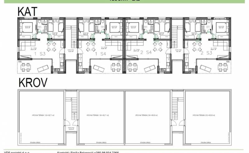 New building, apartments 200 m. from the beach Jadro - 6