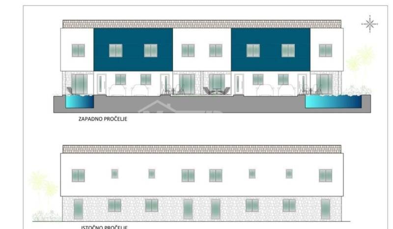New construction, terraced house, 100 meters from the sea (middle part) - 1
