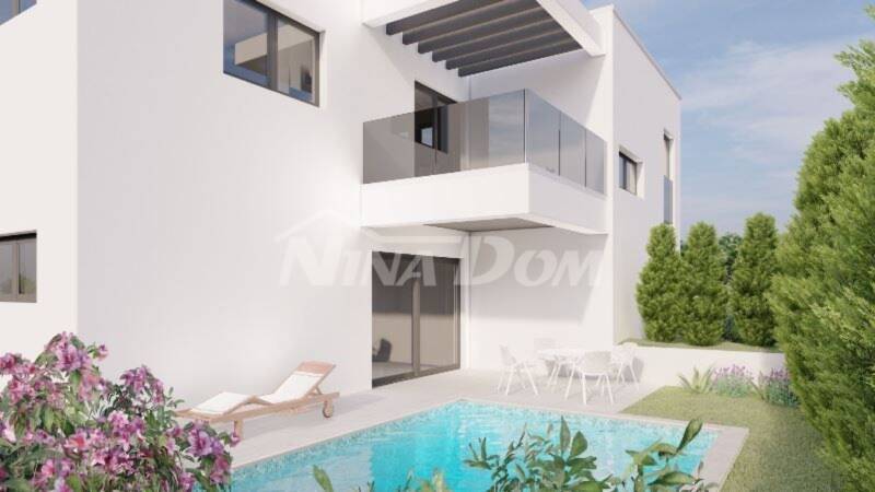 South side of the island of Vir, semi-detached villa with pool. under construction - 3