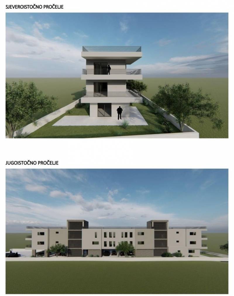 Zaton, 50 m. od mora, budova. pozemok s koncepčným riešením s 9 jednotkami - 8