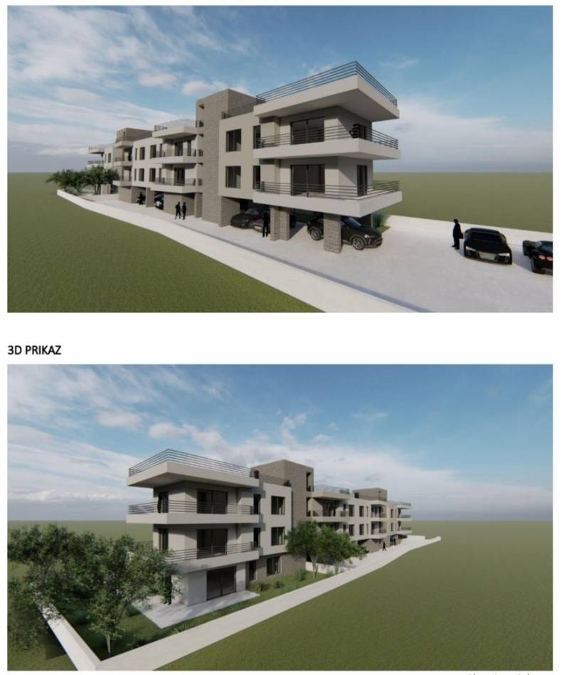 Zaton, 50 m. from the sea, building land with preliminary project with 9 units - 6