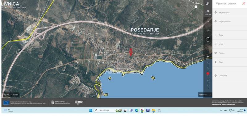Building land in Posedarje, 600m from the sea with a panoramic view - 2