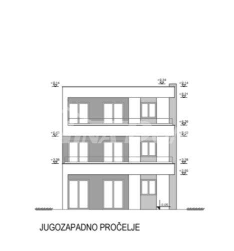 Građevinsko zemljište s pravomoćnom građevinskom dozvolom 3 stana - 4