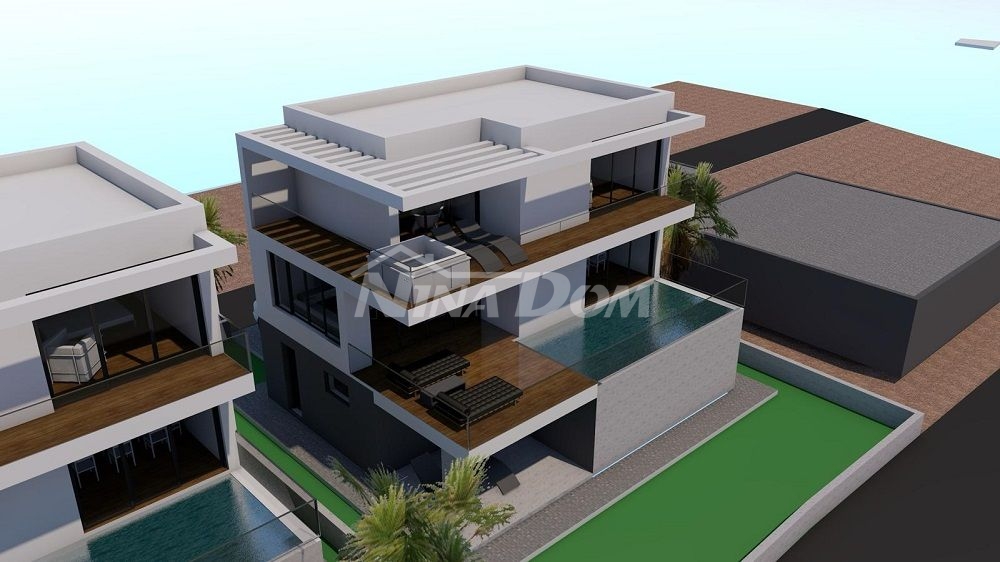 Building land with project documentation for a villa with a swimming pool