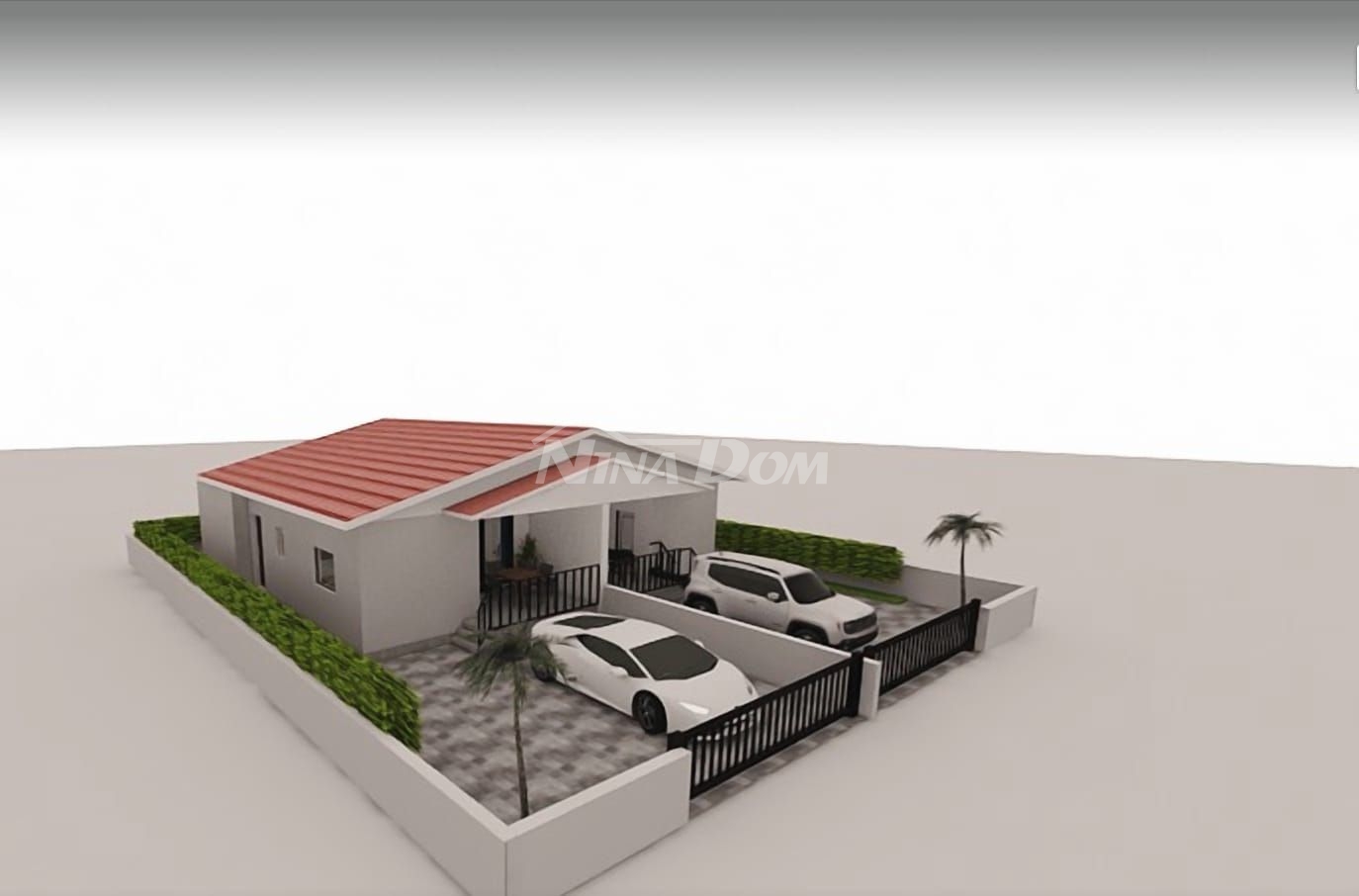 Terasový bungalov 60 m2 