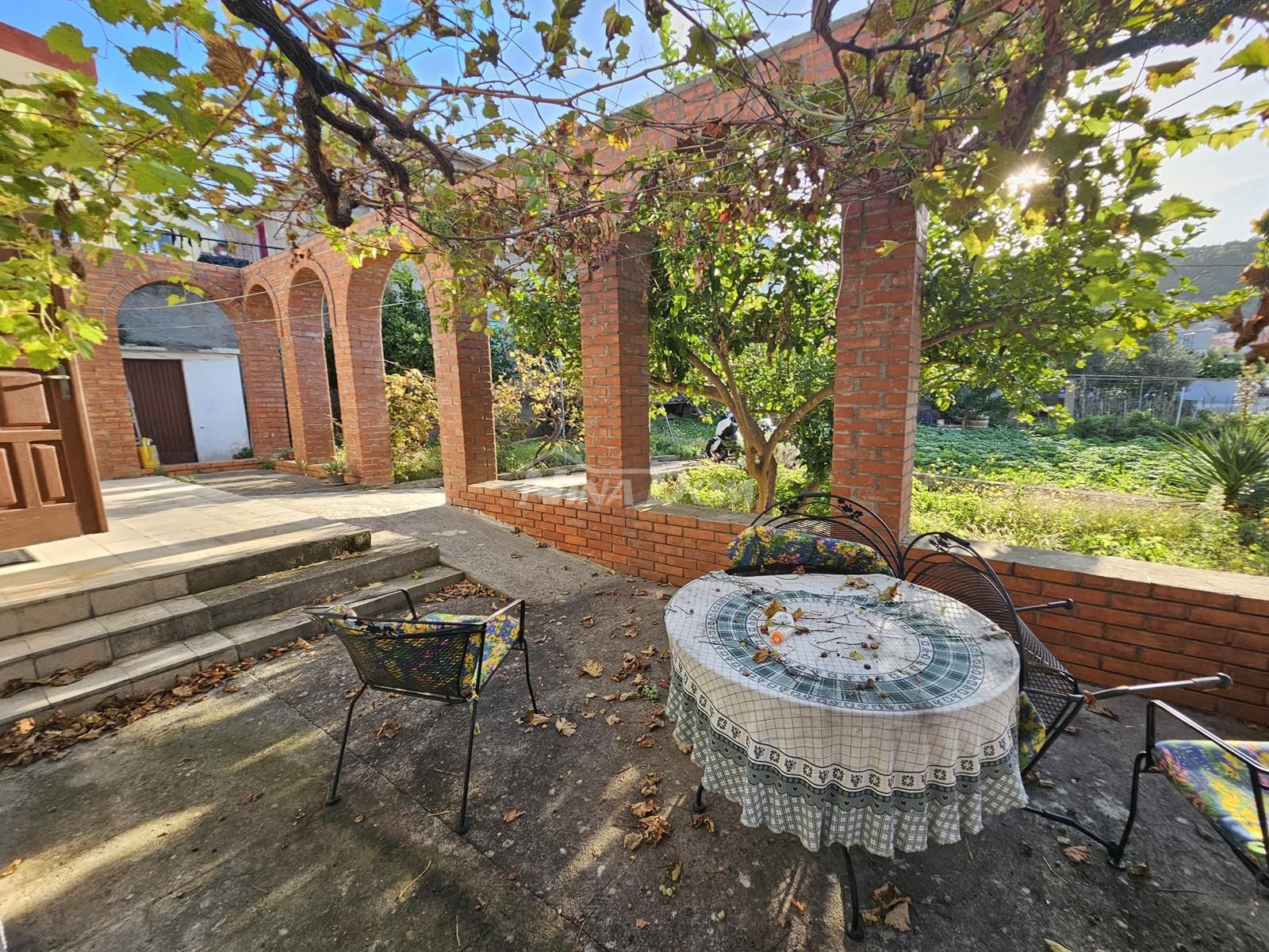 Across the center of the island of Ugljan, a detached house